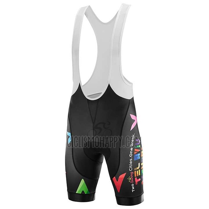 Israel Cycling Academy Cycling Jersey Bib Short 2020 Men Short Sleeve Light Blue White